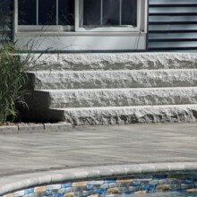 Granite steps Londonderry Pool Patio