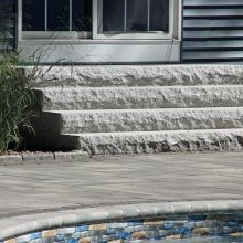 Granite steps Londonderry Pool Patio