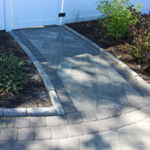 Planting beds around pool patio
