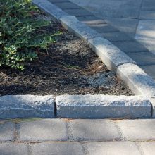 Curbing detail around planting beds