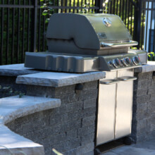 Built-in patio grill Londonderry Pool Project