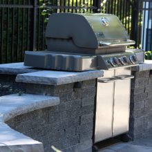Built-in patio grill Londonderry Pool Project