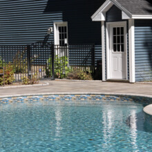 Backyard swimming pool design