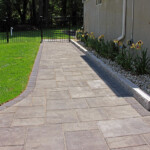Concrete Paver Walkway Backyard